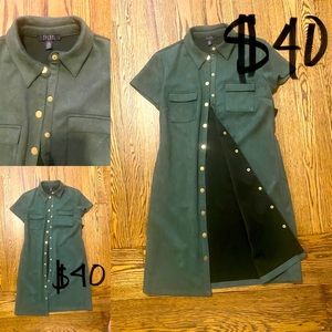 Spence mini faux suede dress